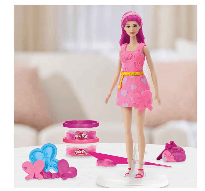 Produktbild Hasbro - Play-Doh Barbie Hearts & Hair – Kreativer Frisurenspaß für kleine Stylist:innen 10 von 11