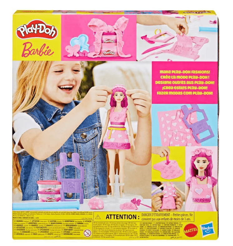 Produktbild Hasbro - Play-Doh Barbie Hearts & Hair – Kreativer Frisurenspaß für kleine Stylist:innen 8 von 11