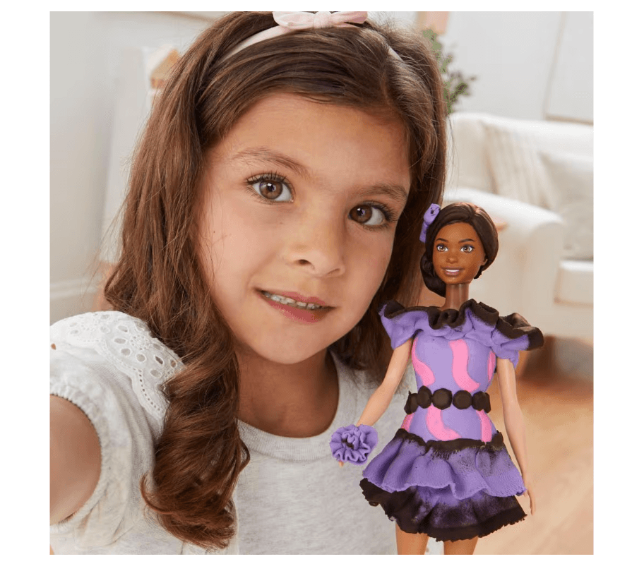 Produktbild Hasbro - Play-Doh Barbie Fashionista Ruffles – Kreatives Mode-Set für kleine Designer:innen 11 von 11