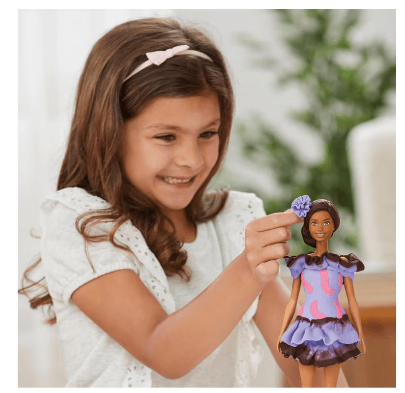 Produktbild Hasbro - Play-Doh Barbie Fashionista Ruffles – Kreatives Mode-Set für kleine Designer:innen 7 von 11