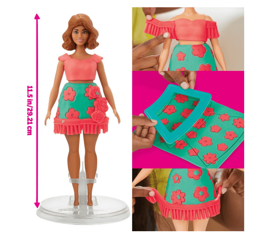 Produktbild Hasbro - Play-Doh Barbie Florals & Fringe – Kreatives Blumendesign für kleine Modefans 4 von 11