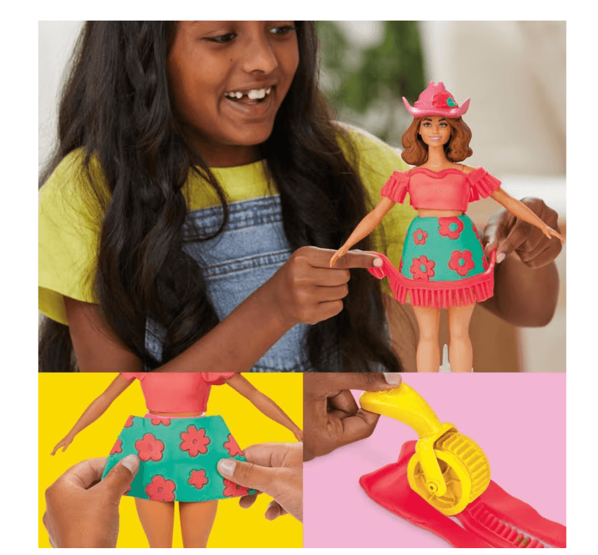 Produktbild Hasbro - Play-Doh Barbie Florals & Fringe – Kreatives Blumendesign für kleine Modefans 2 von 11