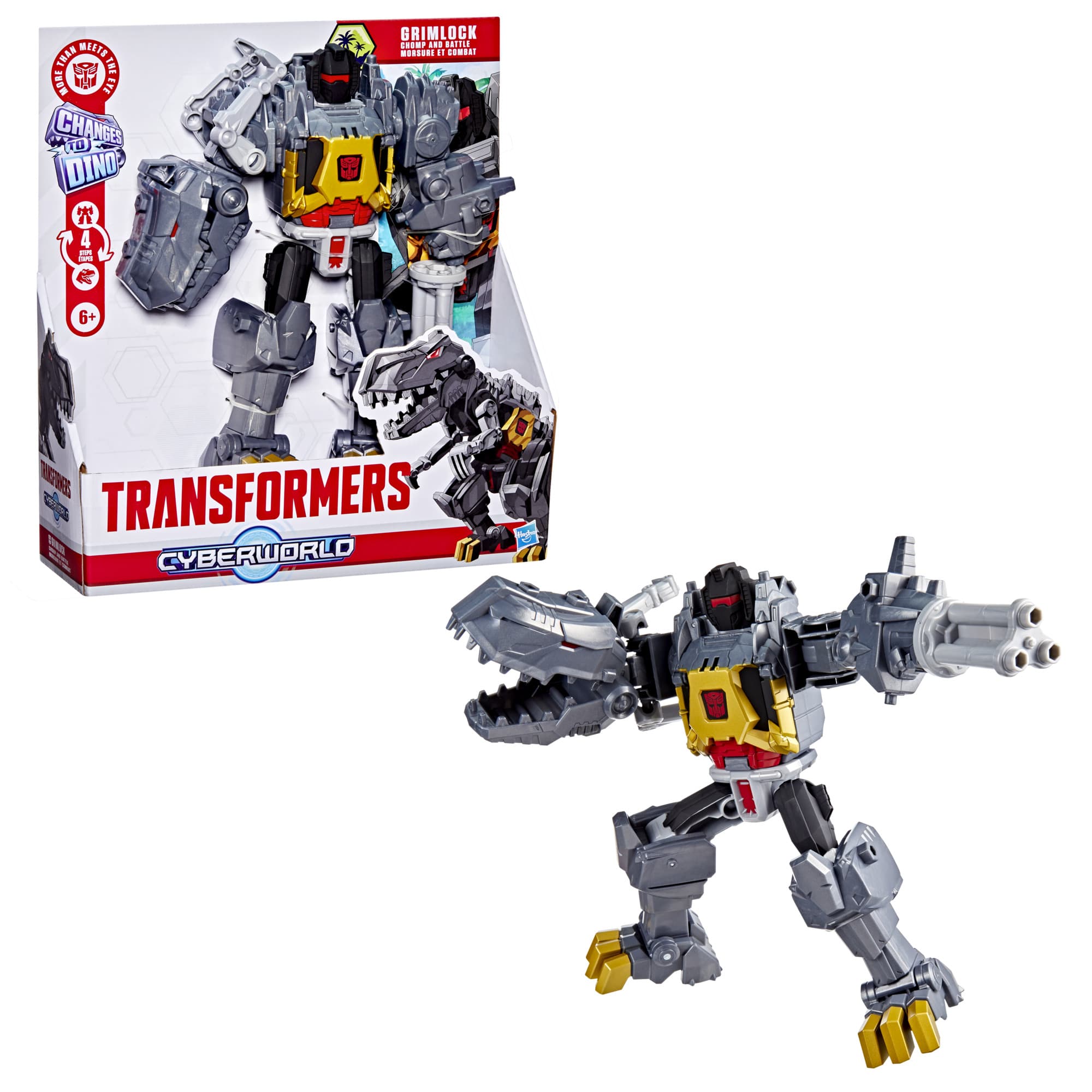 Hasbro - Transformers CYBERWORLD Grimlock Chomp & Battle