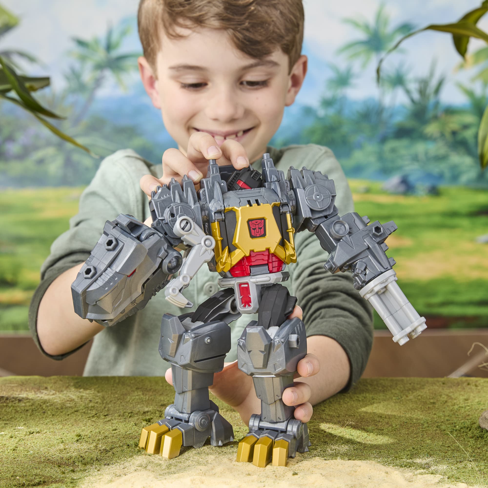 Produktbild Hasbro - Transformers CYBERWORLD Grimlock Chomp & Battle 9 von 15