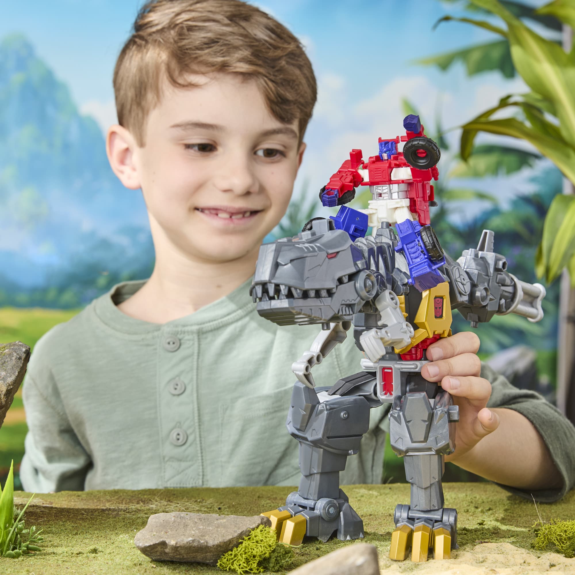 Produktbild Hasbro - Transformers CYBERWORLD Grimlock Chomp & Battle 5 von 15