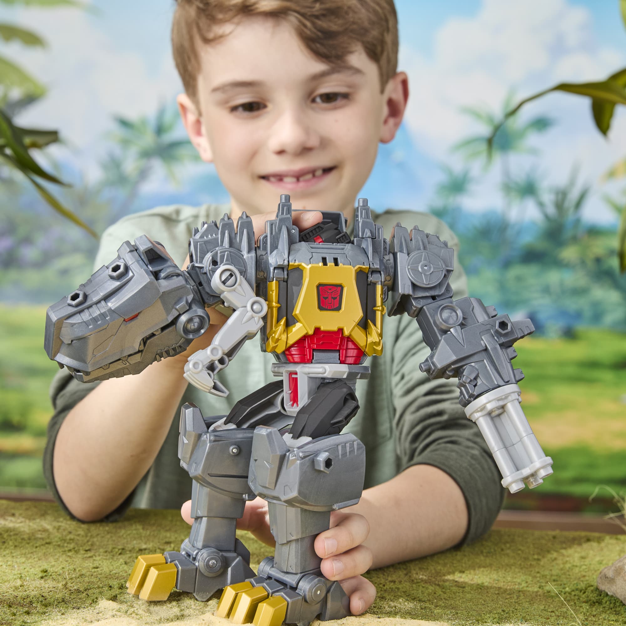 Produktbild Hasbro - Transformers CYBERWORLD Grimlock Chomp & Battle 3 von 15