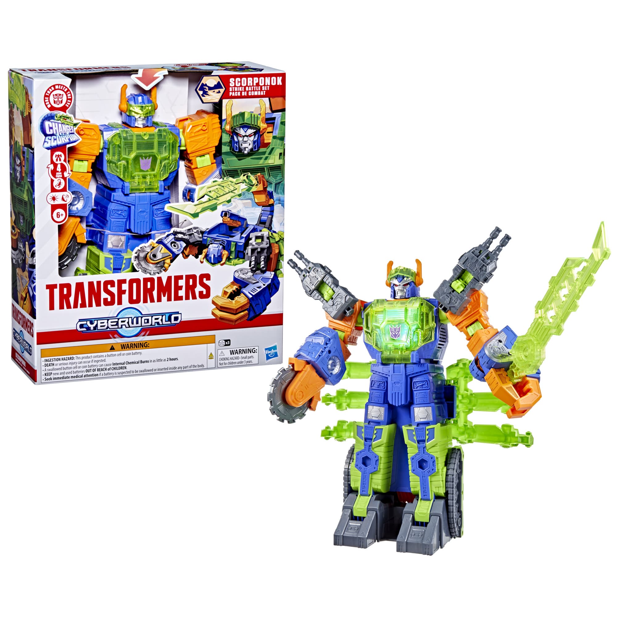 Hasbro - Transformers CYBERWORLD Scorponok Strike Battle Set
