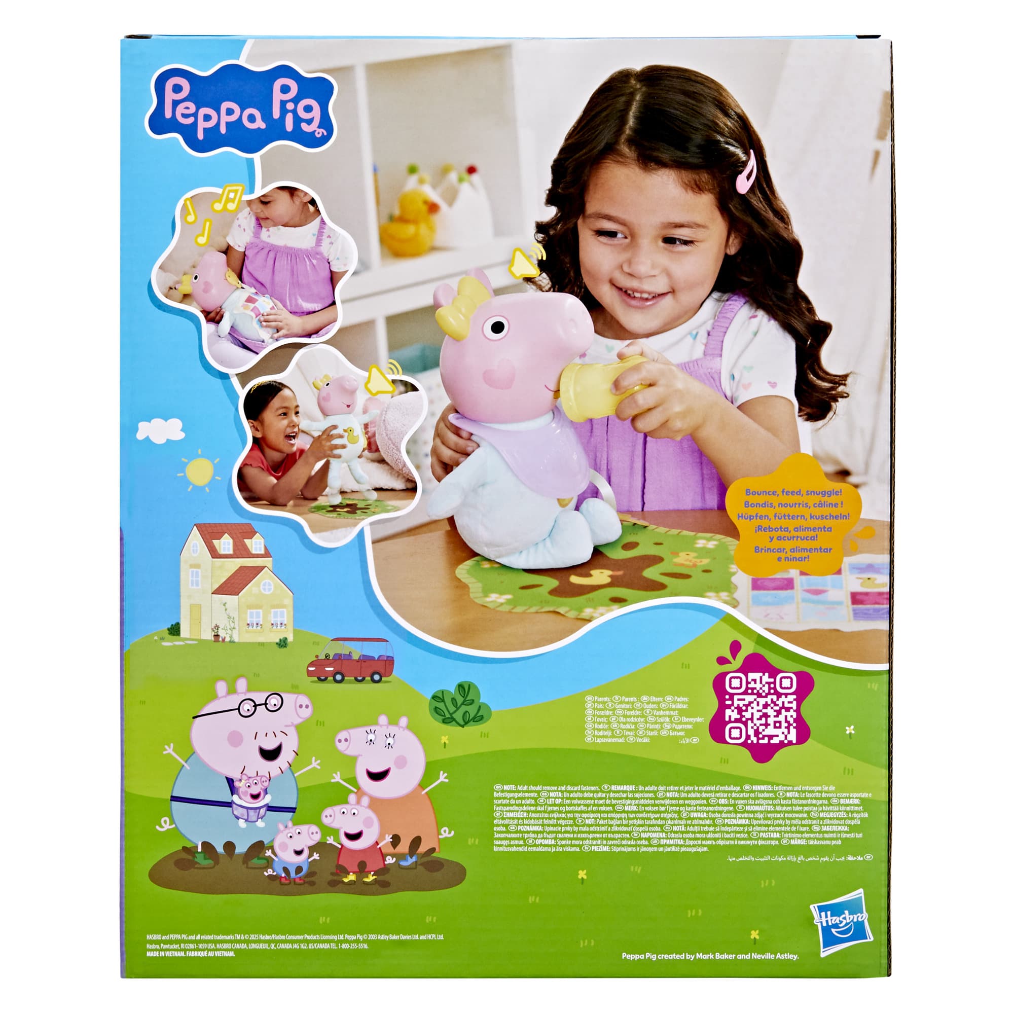 Produktbild Hasbro - Peppa Pig Grunz und Kuschel Evie interaktive Babypuppe 13 von 15