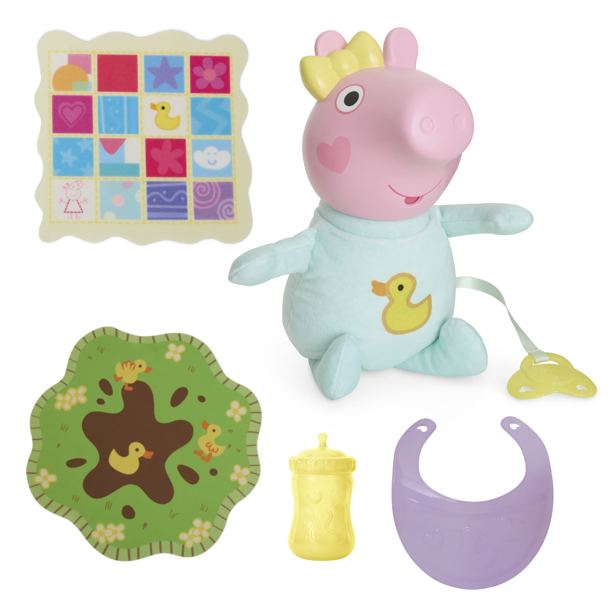 Produktbild Hasbro - Peppa Pig Grunz und Kuschel Evie interaktive Babypuppe 9 von 15