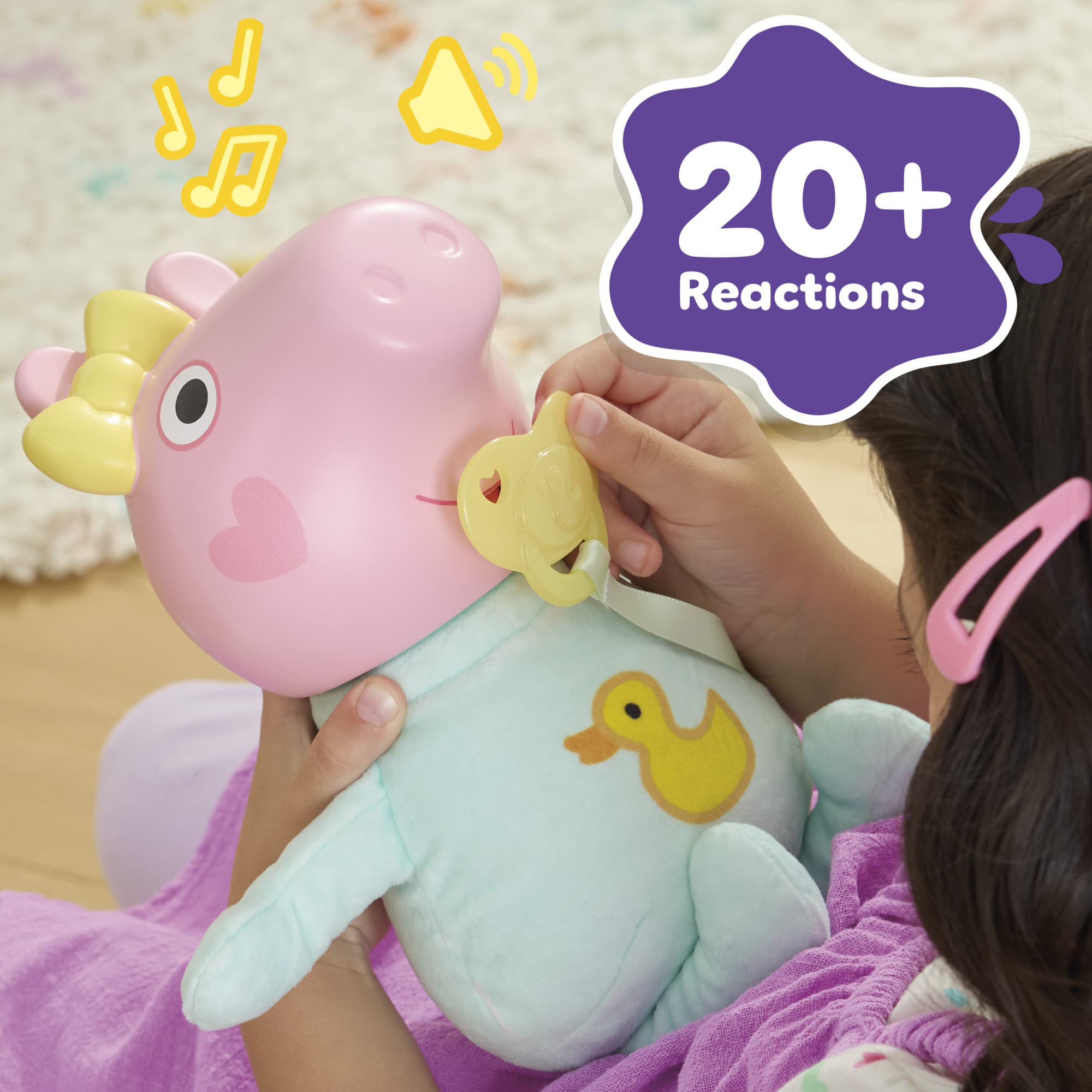 Produktbild Hasbro - Peppa Pig Grunz und Kuschel Evie interaktive Babypuppe 8 von 15