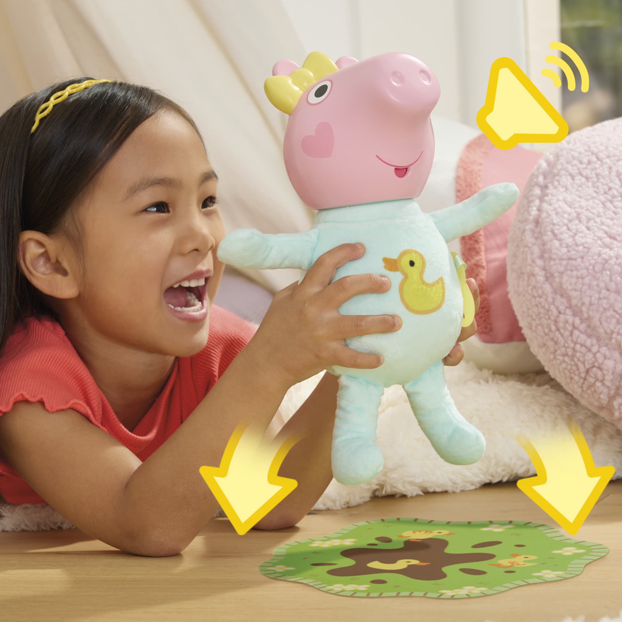 Produktbild Hasbro - Peppa Pig Grunz und Kuschel Evie interaktive Babypuppe 5 von 15