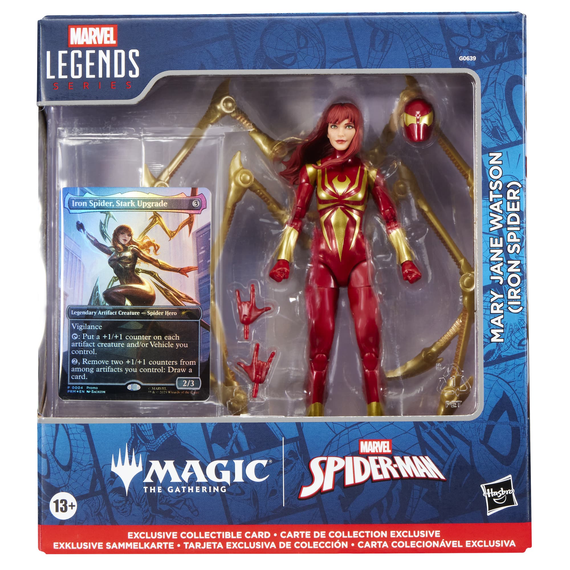 Hasbro - Marvel Legends Series Mary Jane Watson (Iron Spider) Figur + exklusive Magic: The Gathering Foil-Karte