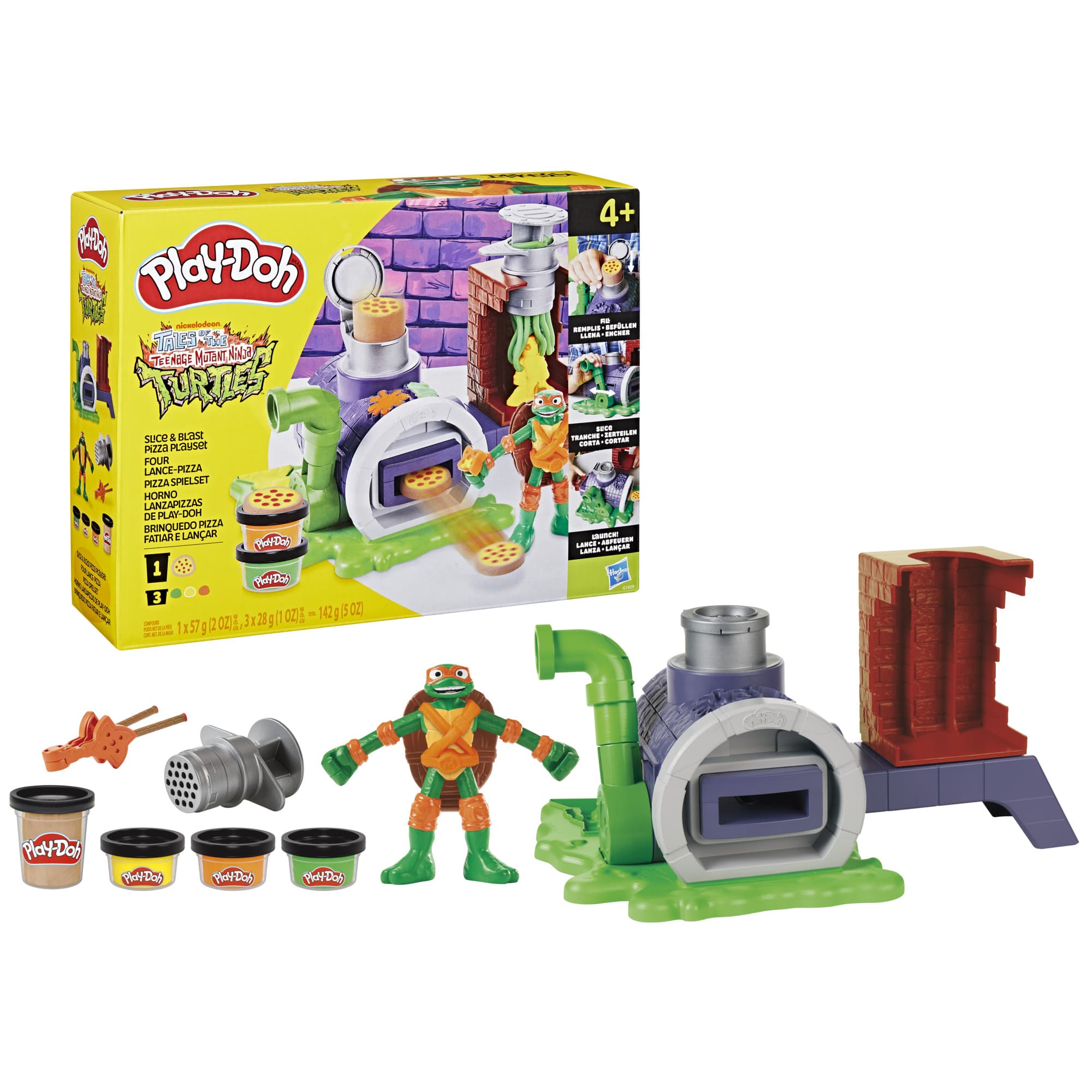 Hasbro - Play-Doh Teenage Mutant Ninja Turtles Pizza Spielset