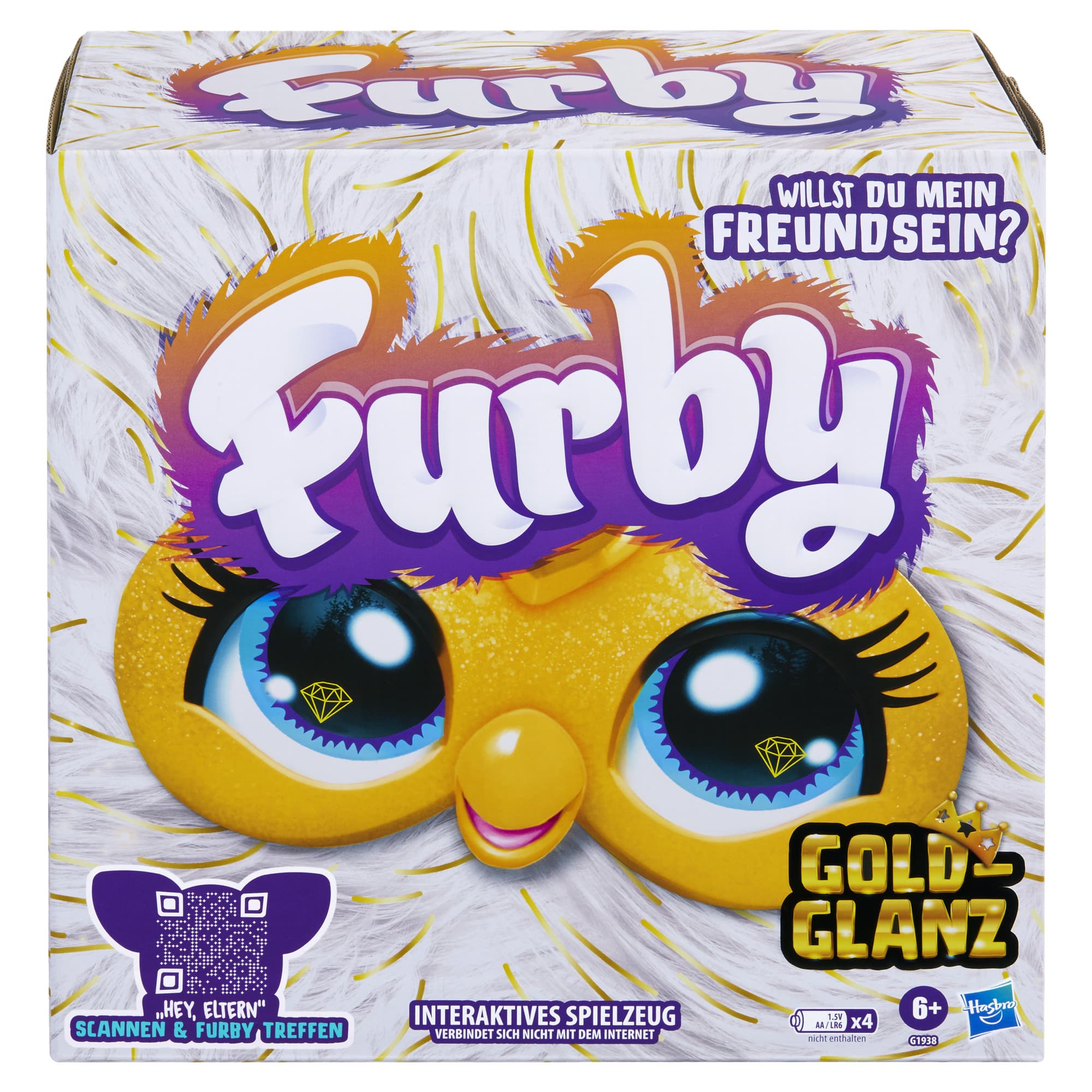 Hasbro - Furby Gold Glam interaktives Spielzeug