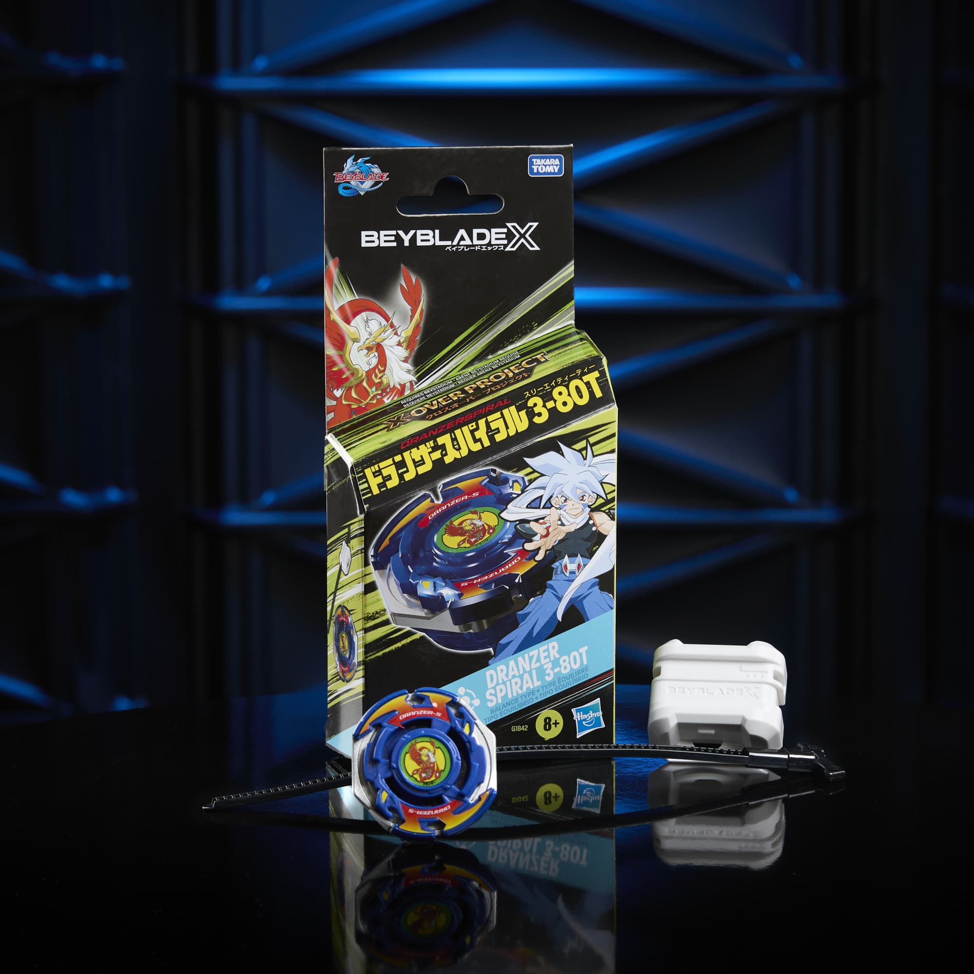 Produktbild Hasbro - Beyblade X X-Over Project Dranzer Spiral 3-80T Starter Pack Set 2 von 5