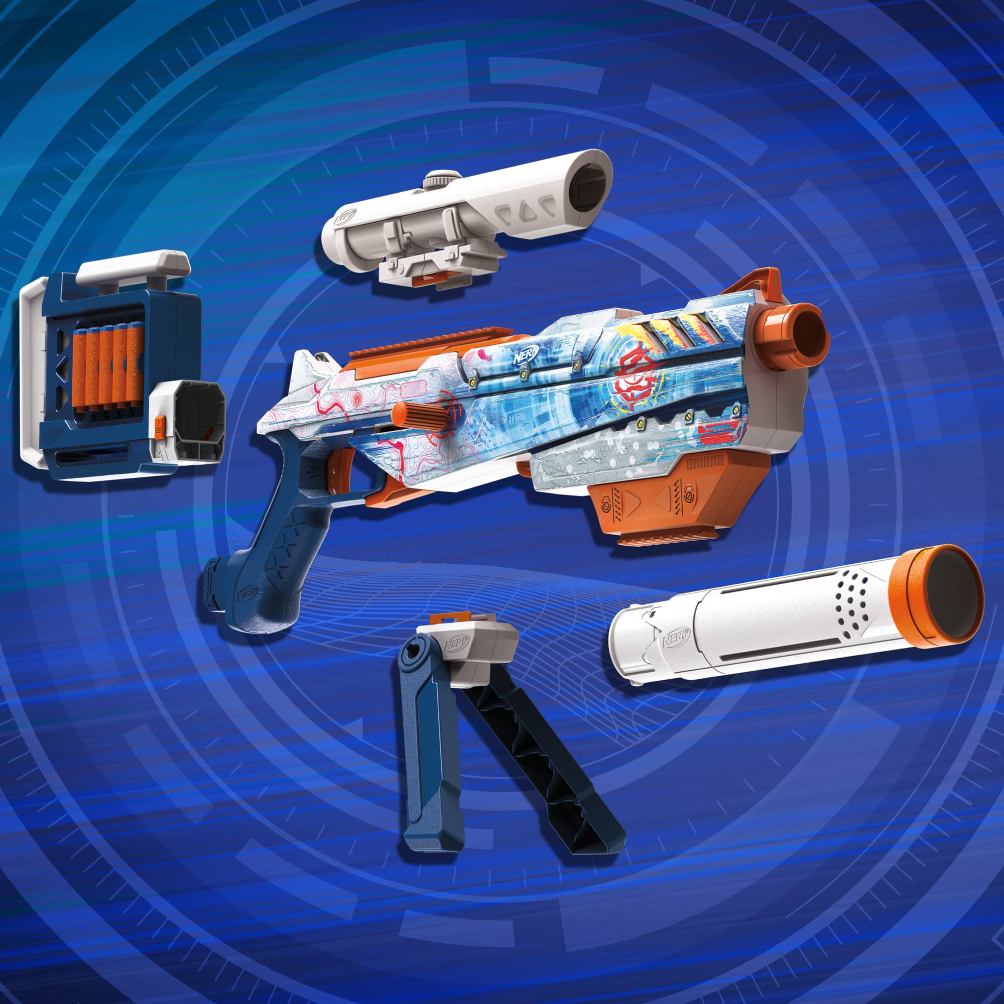 Produktbild Hasbro - Nerf N Series Loadout Arctic Zerostriker Blaster und N1 Darts 16 von 17