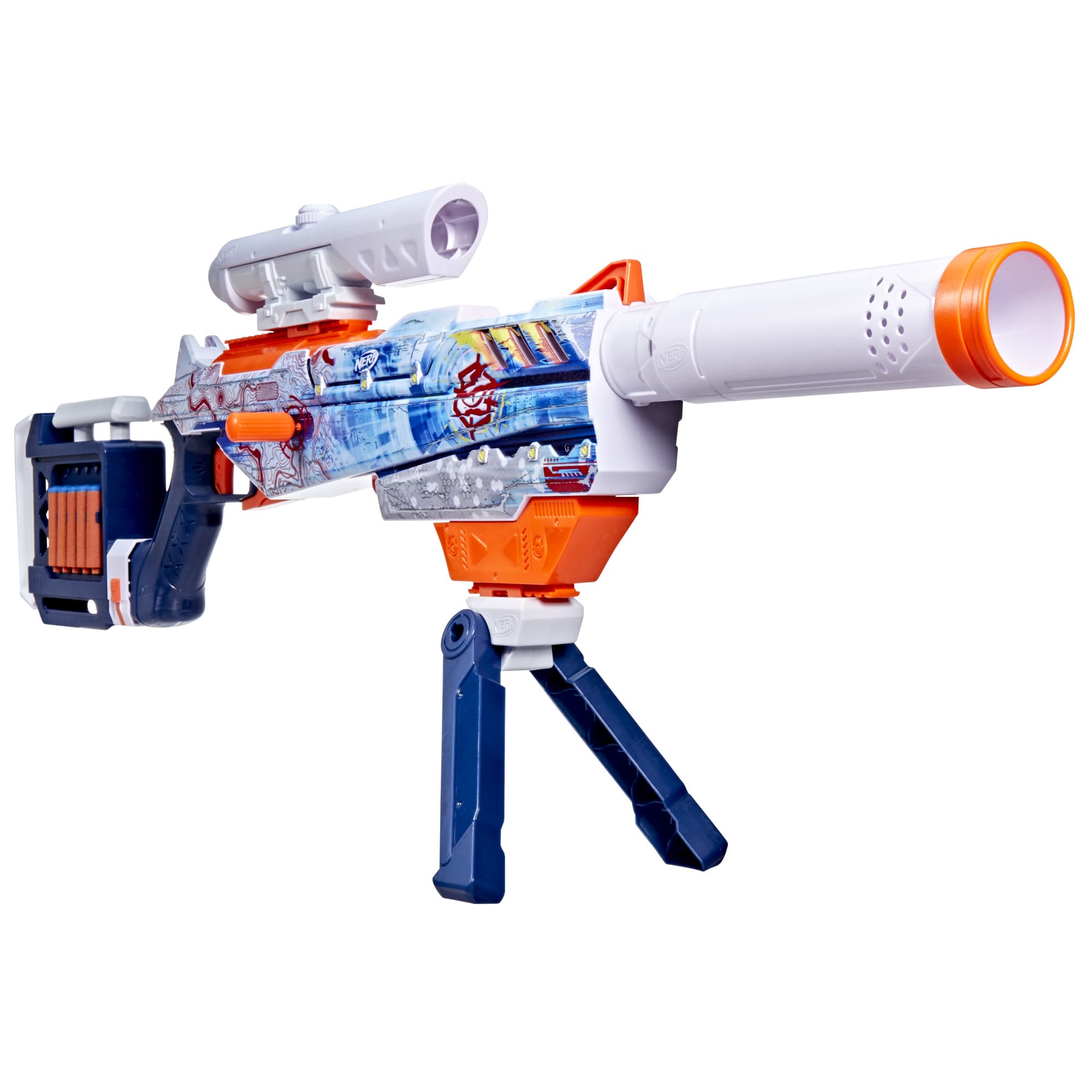 Produktbild Hasbro - Nerf N Series Loadout Arctic Zerostriker Blaster und N1 Darts 10 von 17