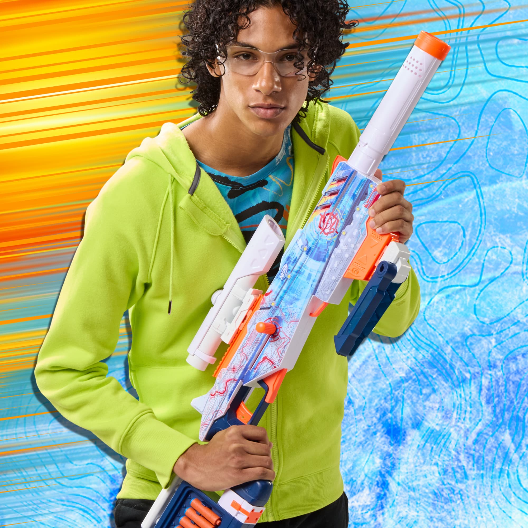 Produktbild Hasbro - Nerf N Series Loadout Arctic Zerostriker Blaster und N1 Darts 8 von 17