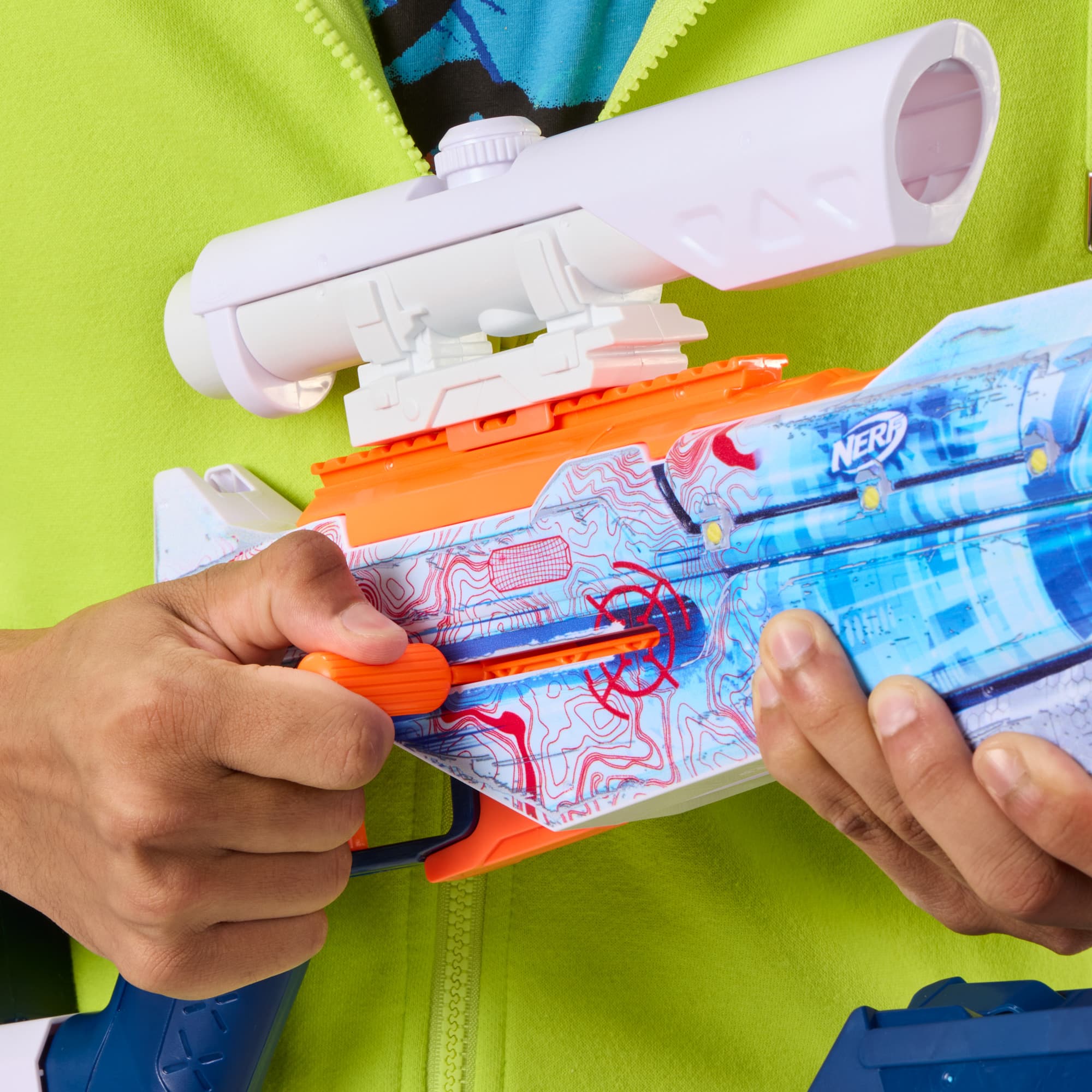 Produktbild Hasbro - Nerf N Series Loadout Arctic Zerostriker Blaster und N1 Darts 6 von 17