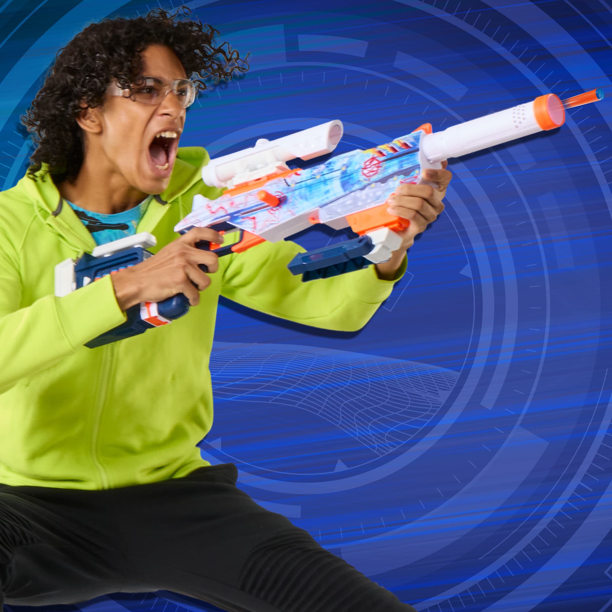 Produktbild Hasbro - Nerf N Series Loadout Arctic Zerostriker Blaster und N1 Darts 3 von 17