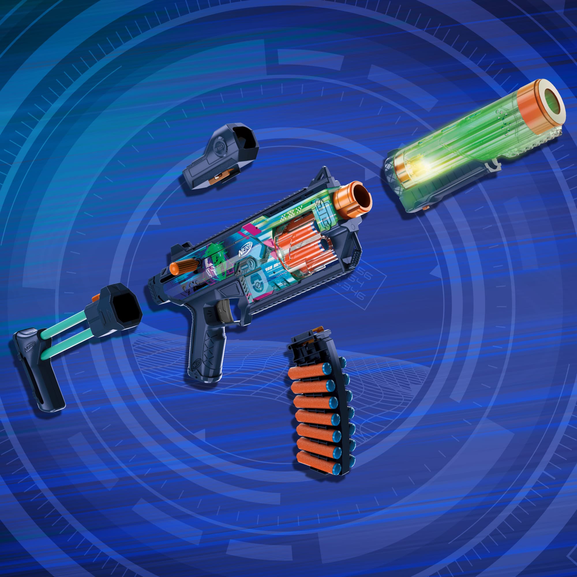 Produktbild Hasbro - Nerf N Series Loadout Cyberlight Ghost Blaster und N1 Darts 10 von 18