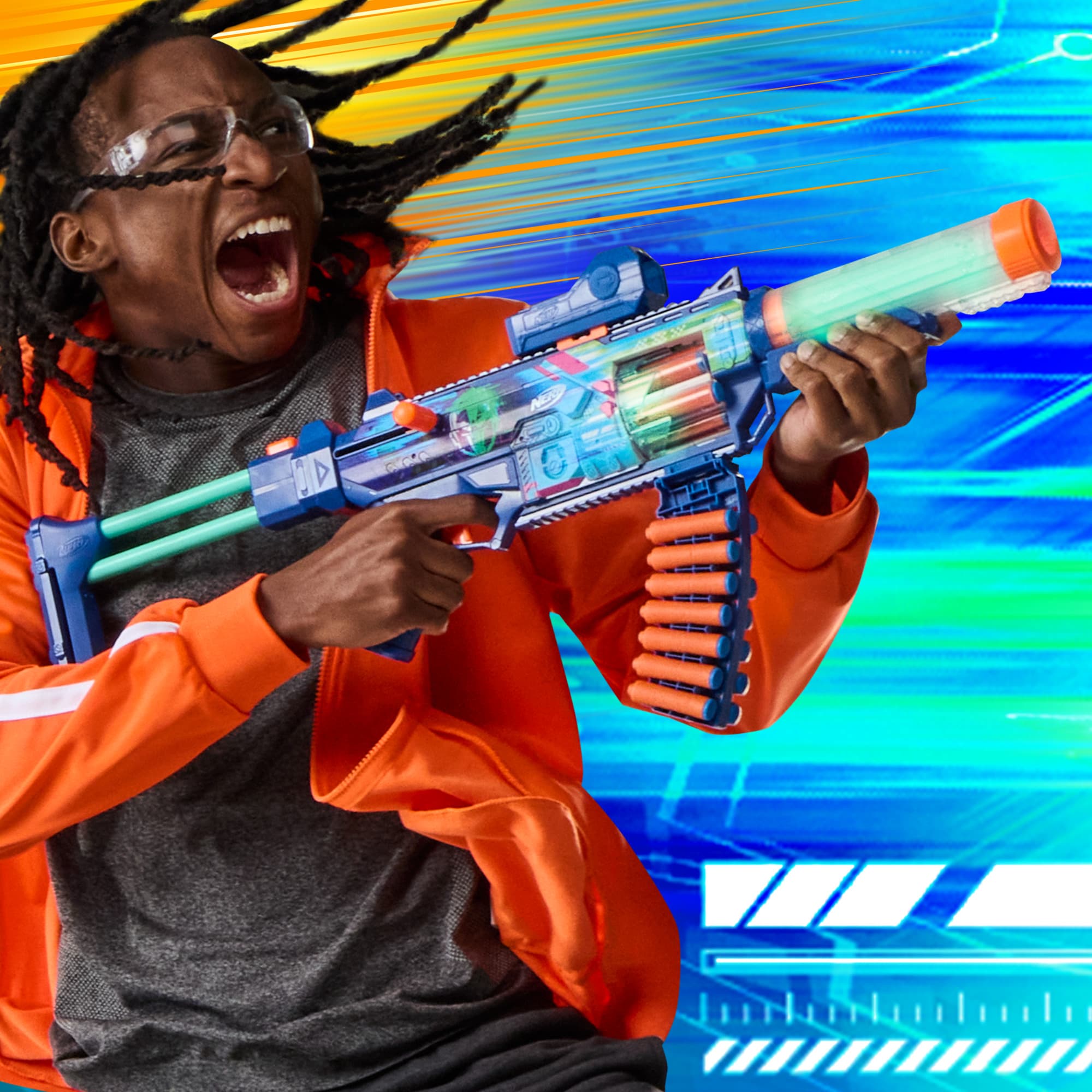 Produktbild Hasbro - Nerf N Series Loadout Cyberlight Ghost Blaster und N1 Darts 8 von 18