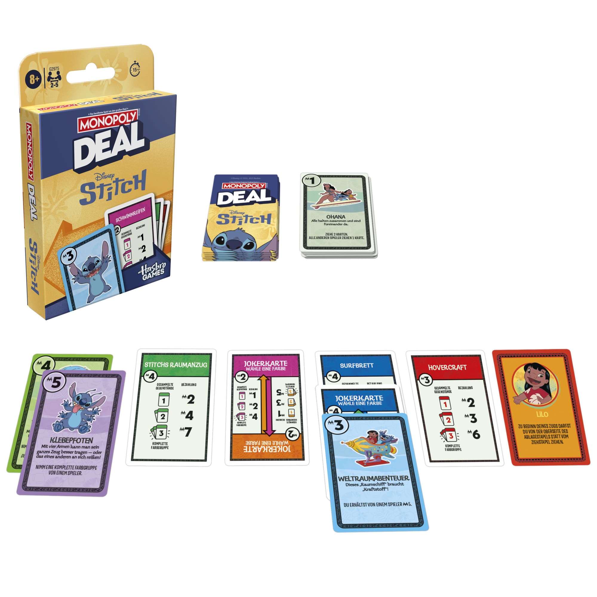 Produktbild Hasbro - Monopoly Deal – Disney Stitch Edition 6 von 7