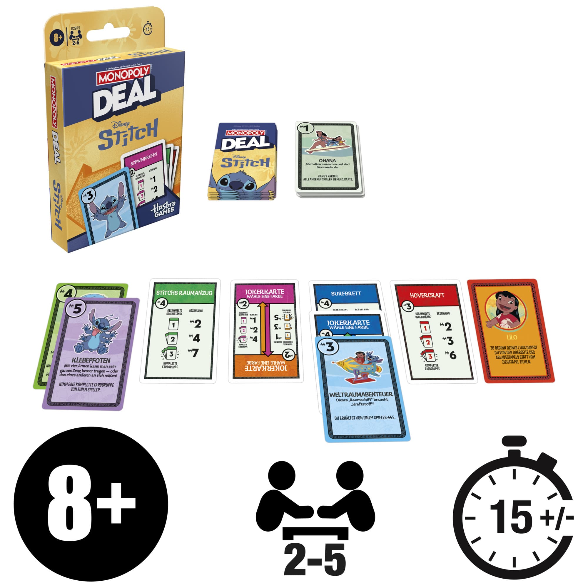 Produktbild Hasbro - Monopoly Deal – Disney Stitch Edition 4 von 7
