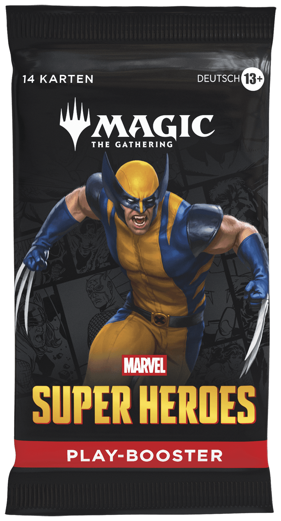 Magic: The Gathering Marvel Super Heroes Play-Booster, 14 Karten, Deutsch