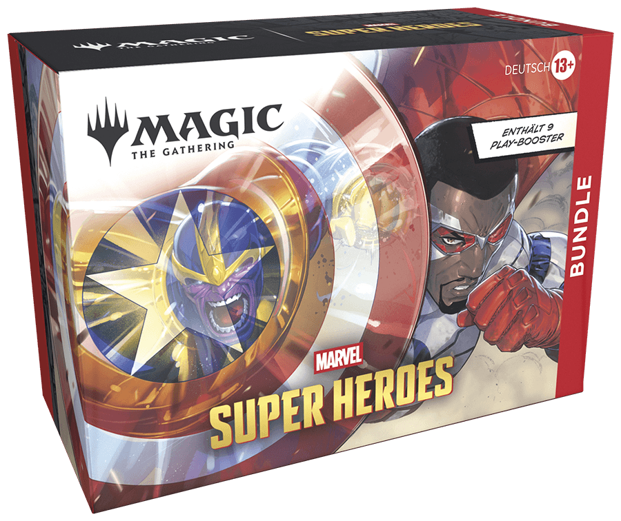 Magic: The Gathering Marvel Super Heroes Bundle, 9 Play-Booster, Deutsch