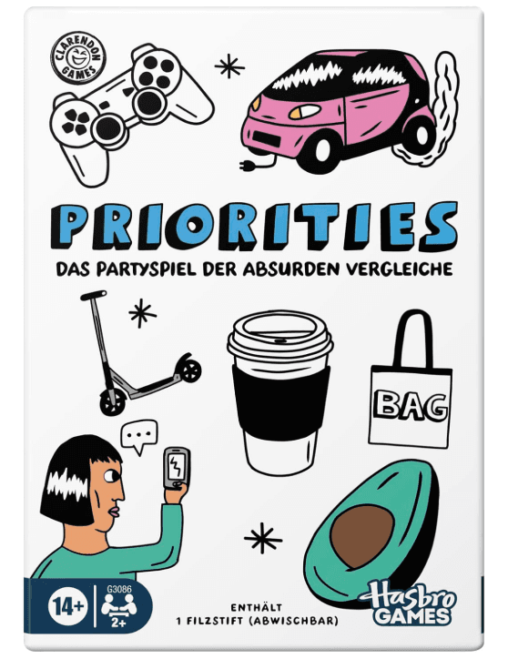 Hasbro Games Priorities Partyspiel kooperatives Gesellschaftsspiel für Erwachsene & Teenager ab 14 Jahren
