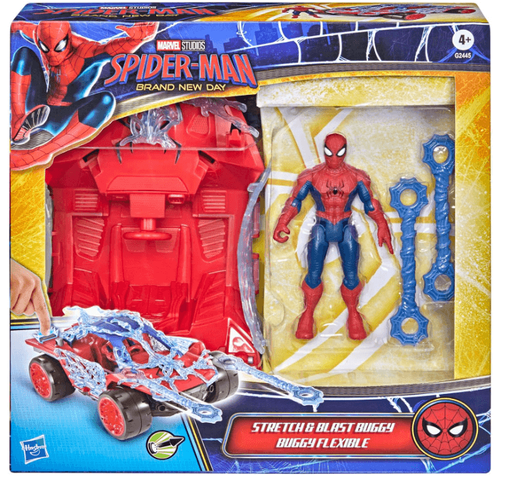 Hasbro Marvel Spider‑Man ActionVerse Buggy mit Figur & Netz‑Blaster Fahrzeug