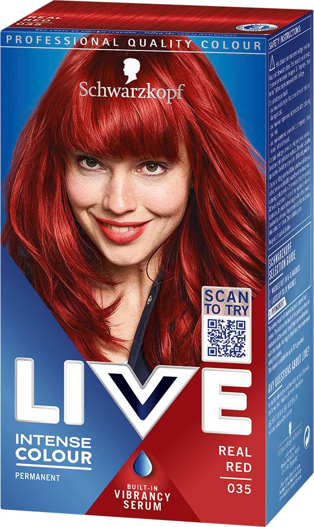 Schwarzkopf LIVE Haarfarbe Permanent 35 Real Red