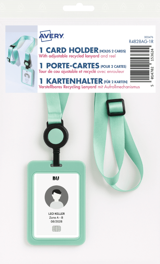 AVERY Lanyard mit Kartenhalter grün