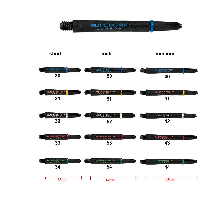 Harrows 905251 Shaft Supergrip Carbon midi