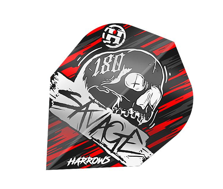 Harrows 856901 Flight Savage Red/Silver