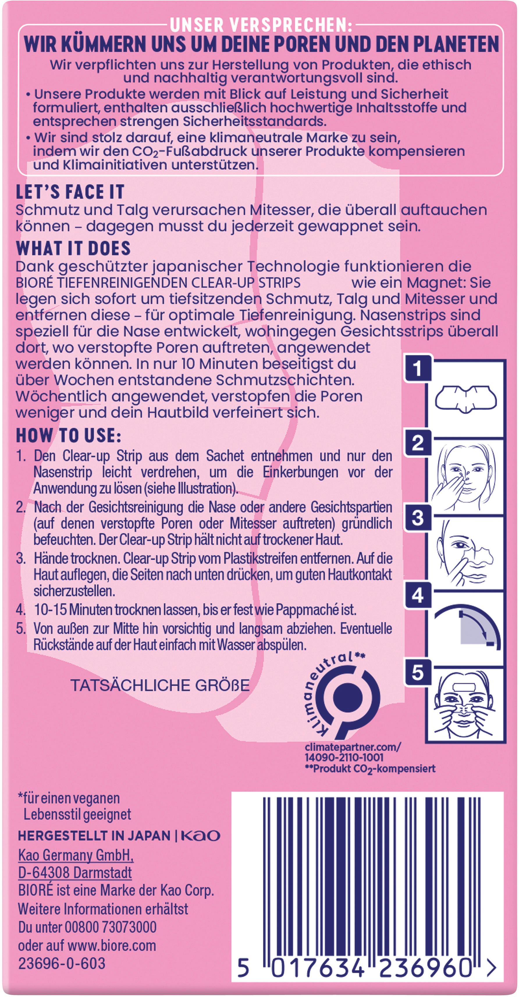 Produktbild BIORÉ Kombi Clear-Up Strips - Tiefenreinigend 2 von 2