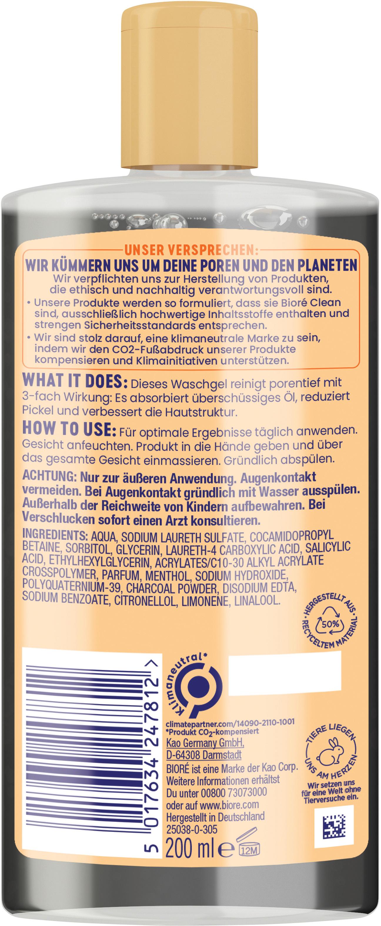 Produktbild BIORÉ Anti-Pickel Waschgel - mit Aktivkohle 2 von 2