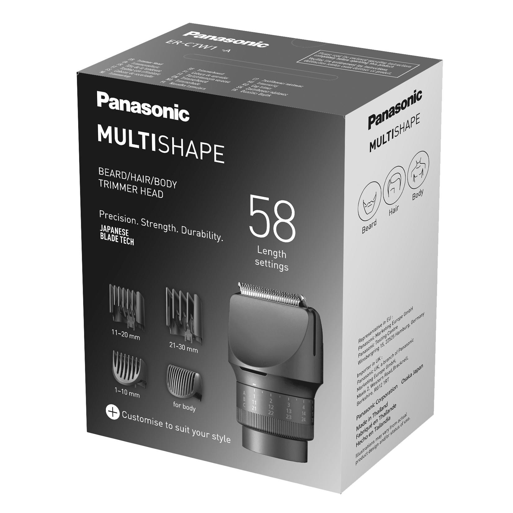Produktbild Panasonic ER-CTW1-A301 Multishape Trimmer-Aufsatz für Bart, Haare und Körper 5 von 9