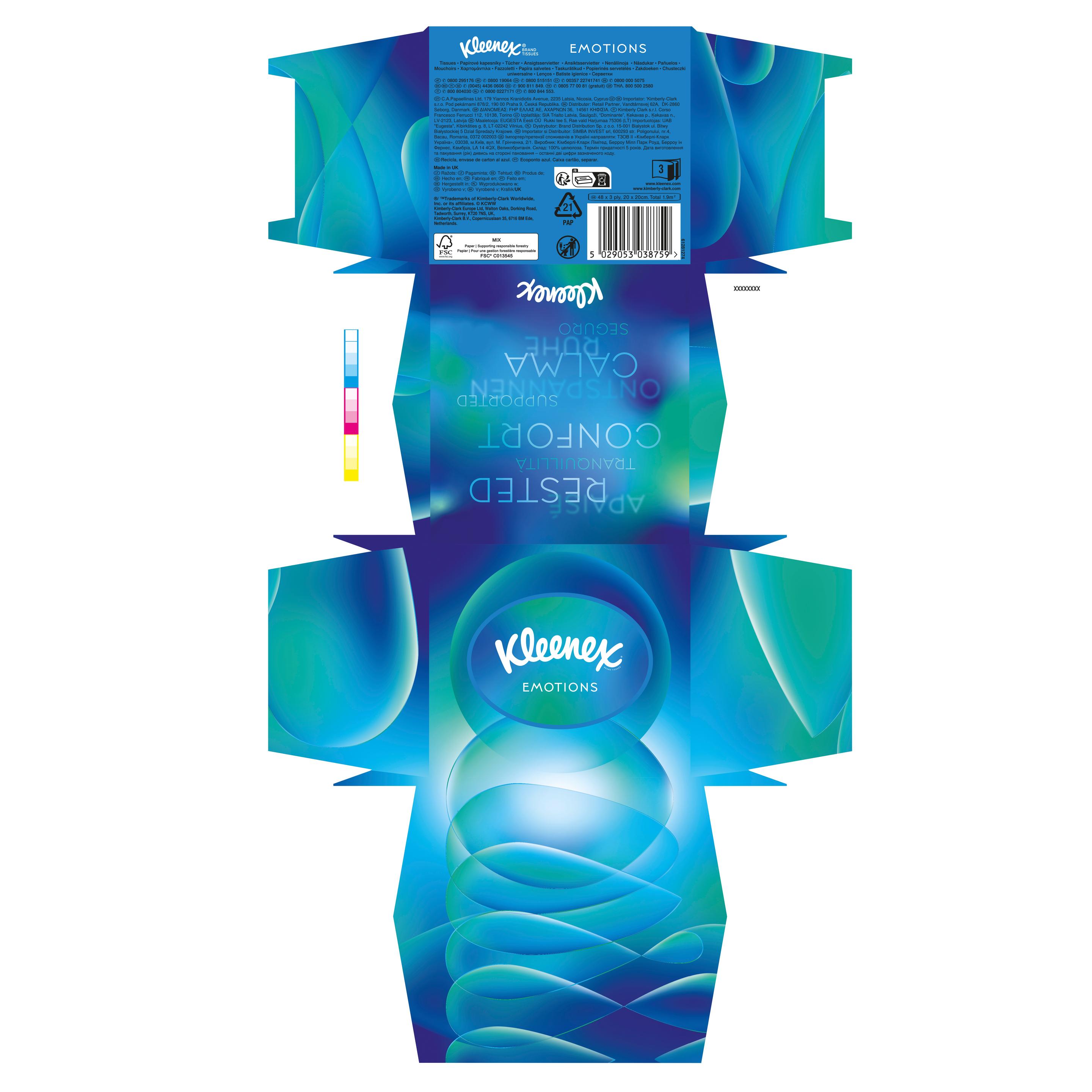 Produktbild Kleenex Kosmetiktücher Collection Würfelbox à 48 Tücher 11 von 11