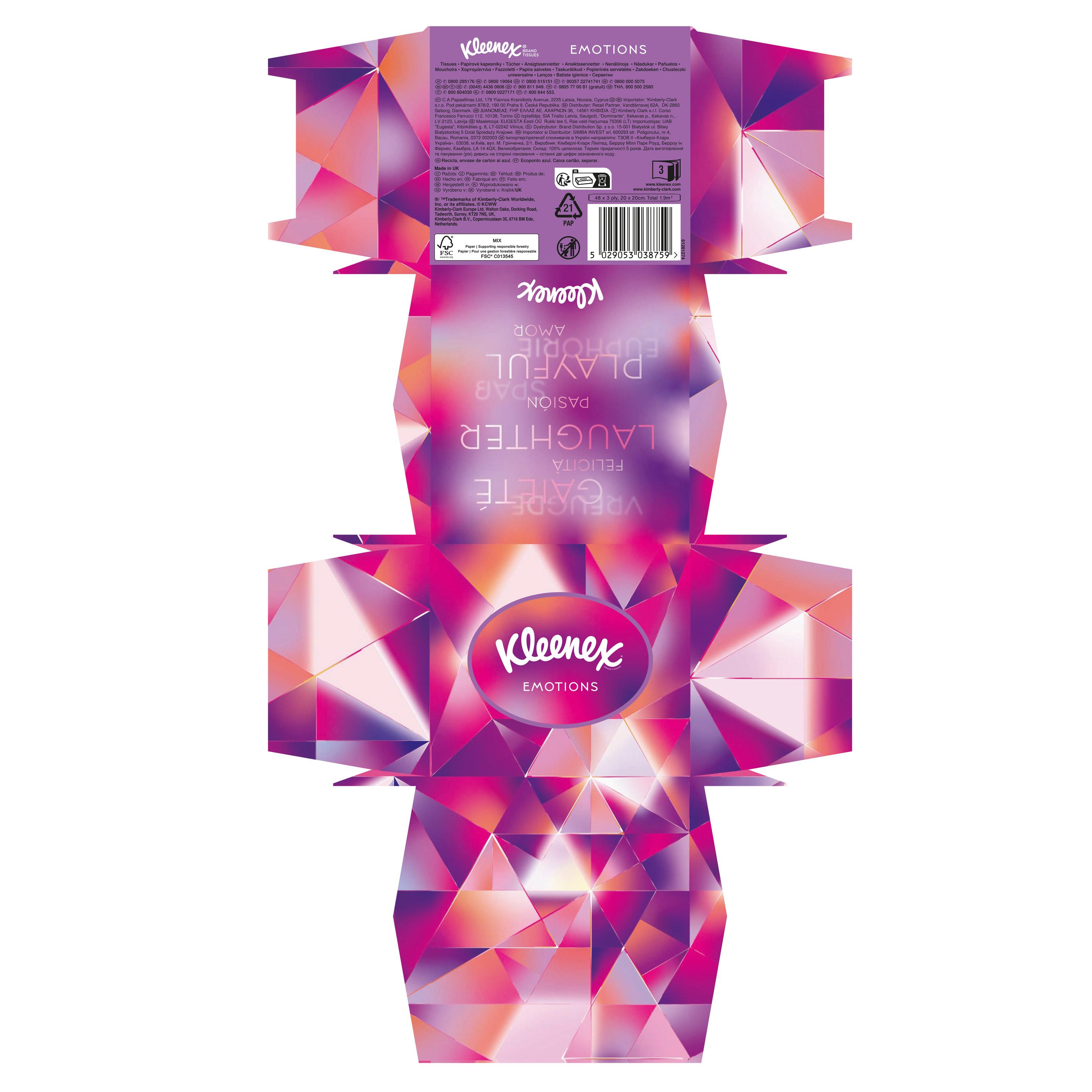 Produktbild Kleenex Kosmetiktücher Collection Würfelbox à 48 Tücher 7 von 11