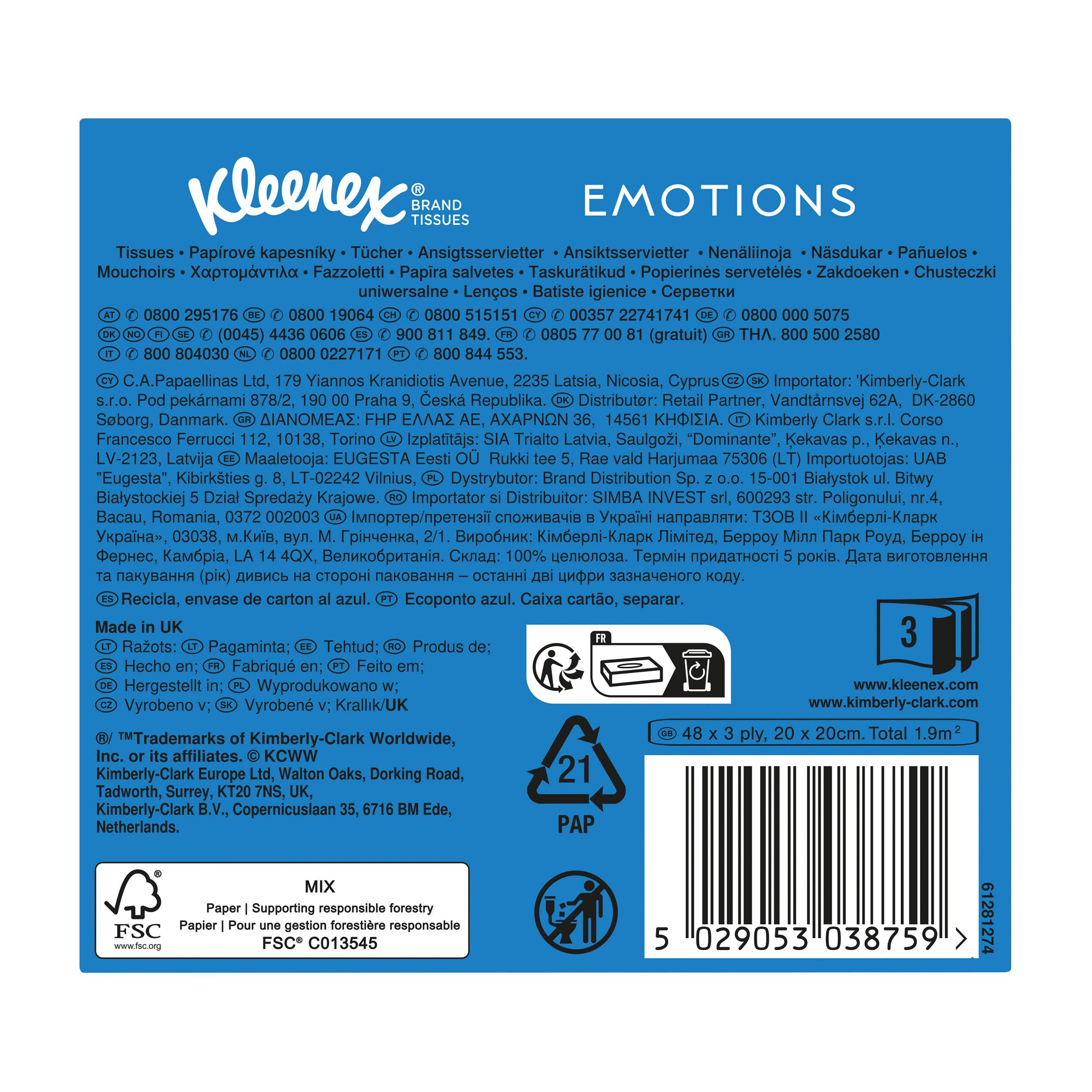 Produktbild Kleenex Kosmetiktücher Collection Würfelbox à 48 Tücher 10 von 11