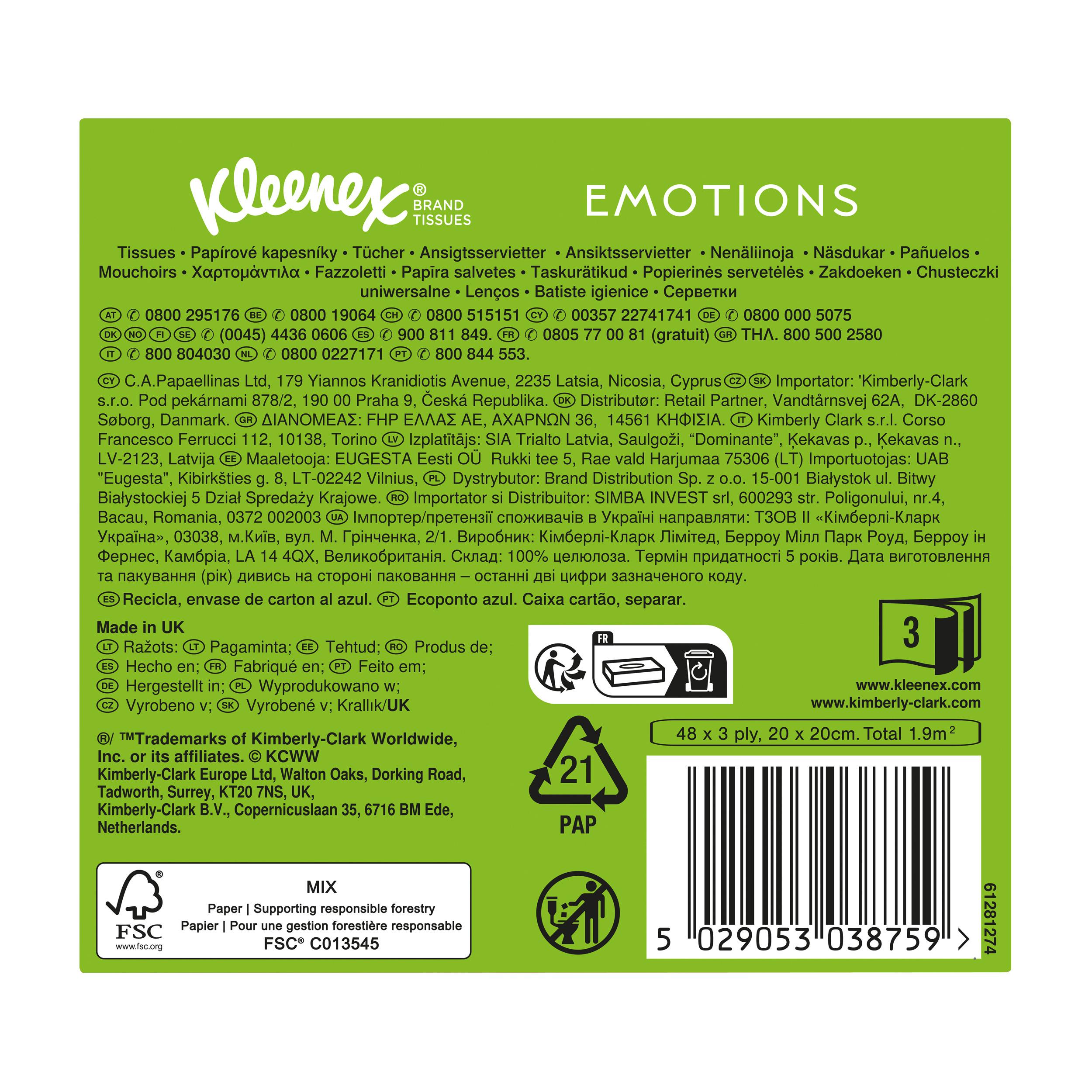 Produktbild Kleenex Kosmetiktücher Collection Würfelbox à 48 Tücher 6 von 11