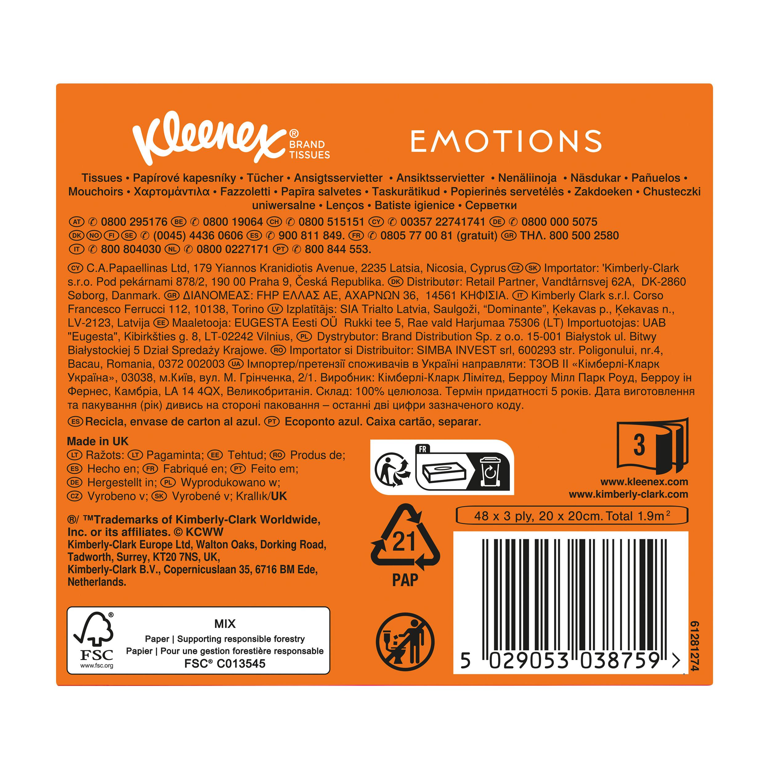 Produktbild Kleenex Kosmetiktücher Collection Würfelbox à 48 Tücher 9 von 11