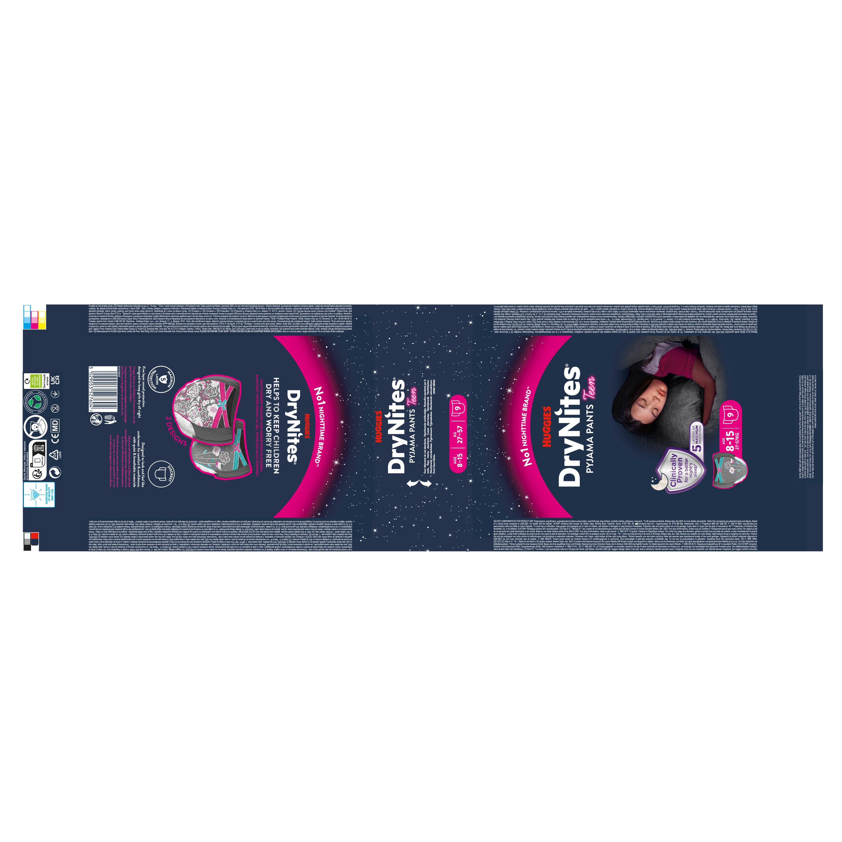 Produktbild Huggies DryNites Girl 8-13 yrs. 14 von 15