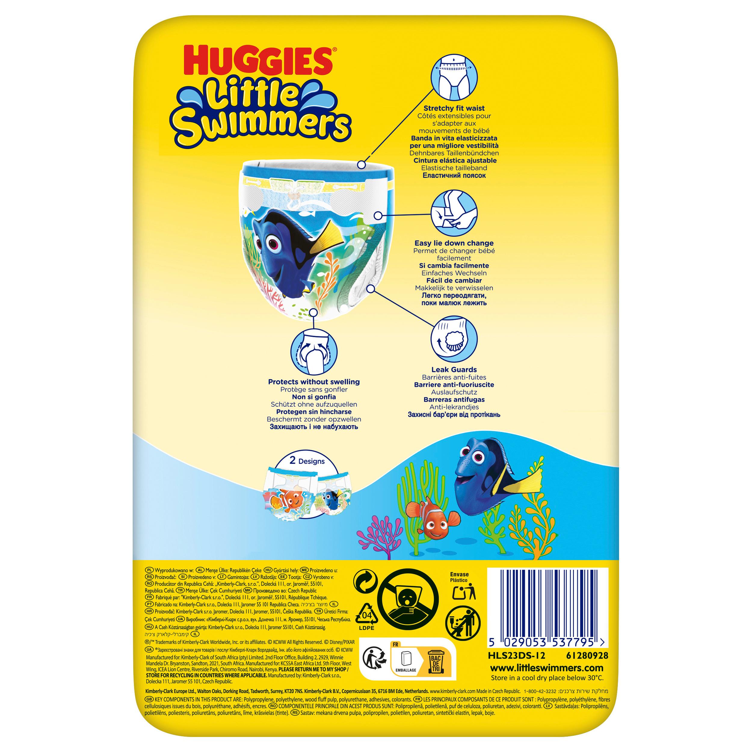 Produktbild Huggies Schwimmwindeln Little Swimmers Gr.2-3 2 von 9