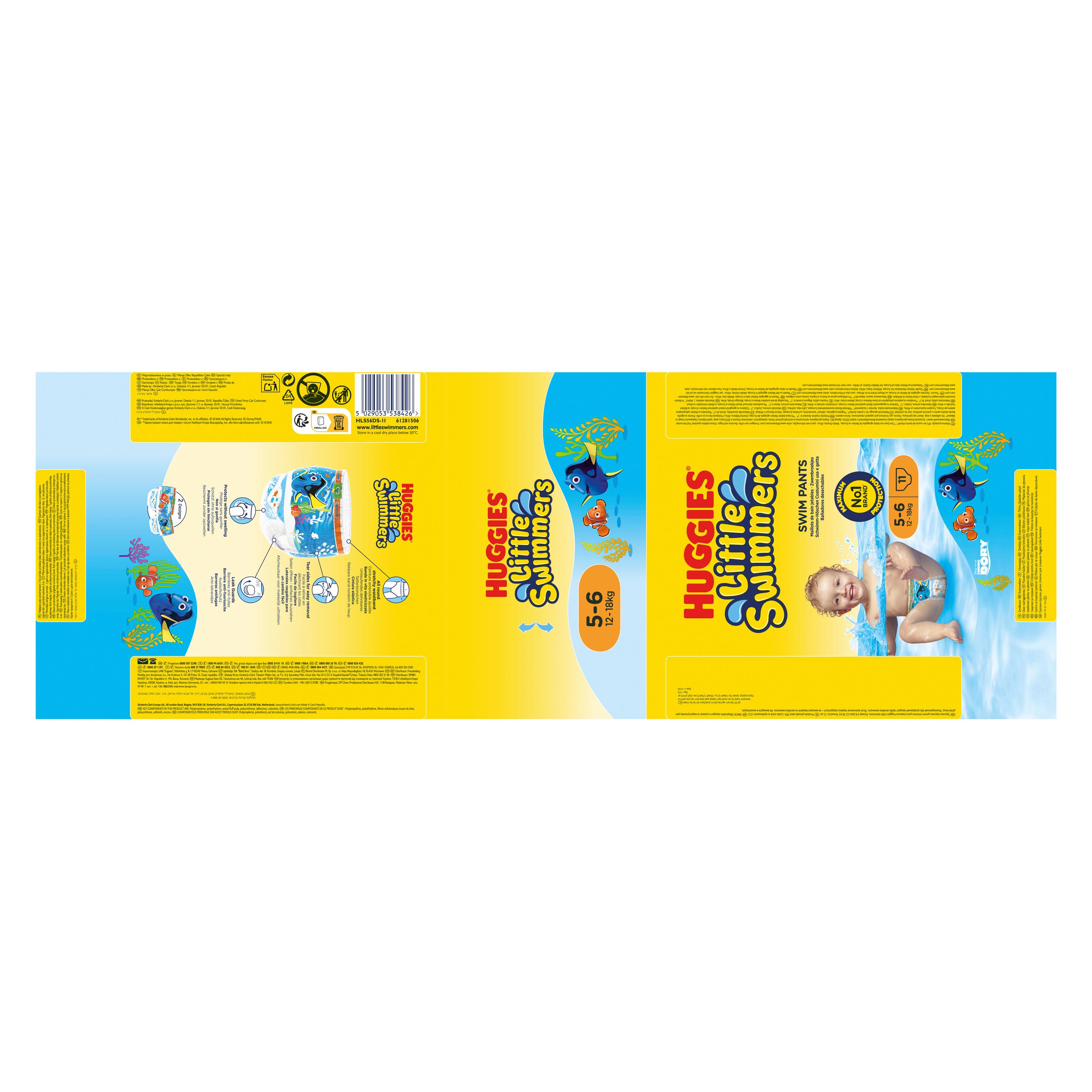 Produktbild Huggies Schwimmwindeln Little Swimmers Gr.5-6 10 von 10