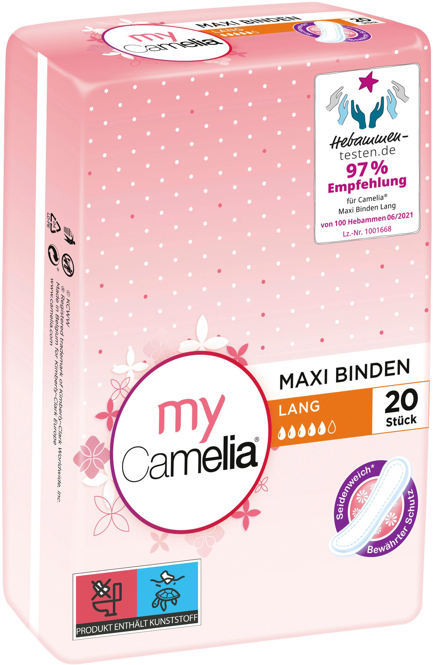 Produktbild CAMELIA MAXI Binde Lang 20St. 3 von 6