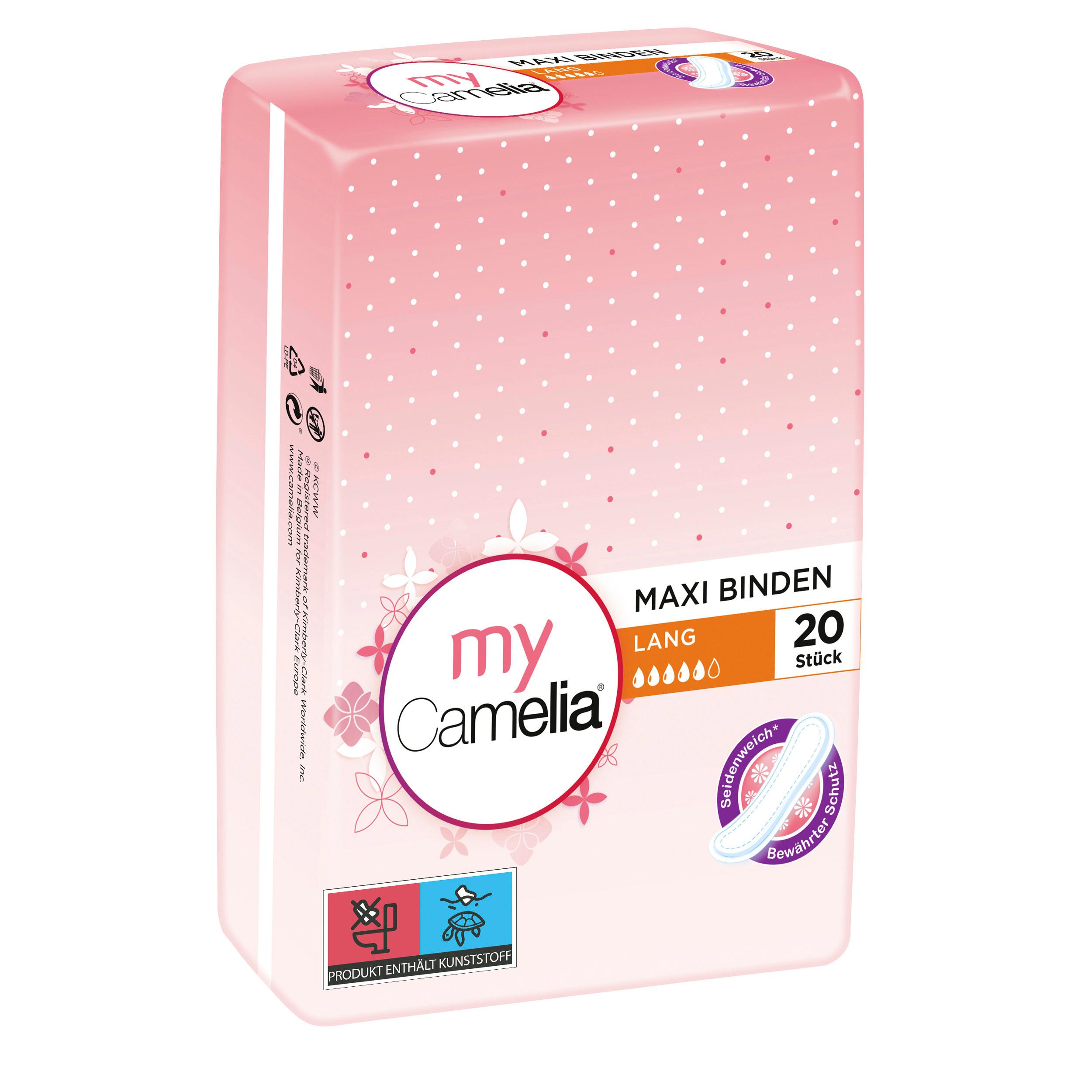 Produktbild CAMELIA MAXI Binde Lang 20St. 5 von 6