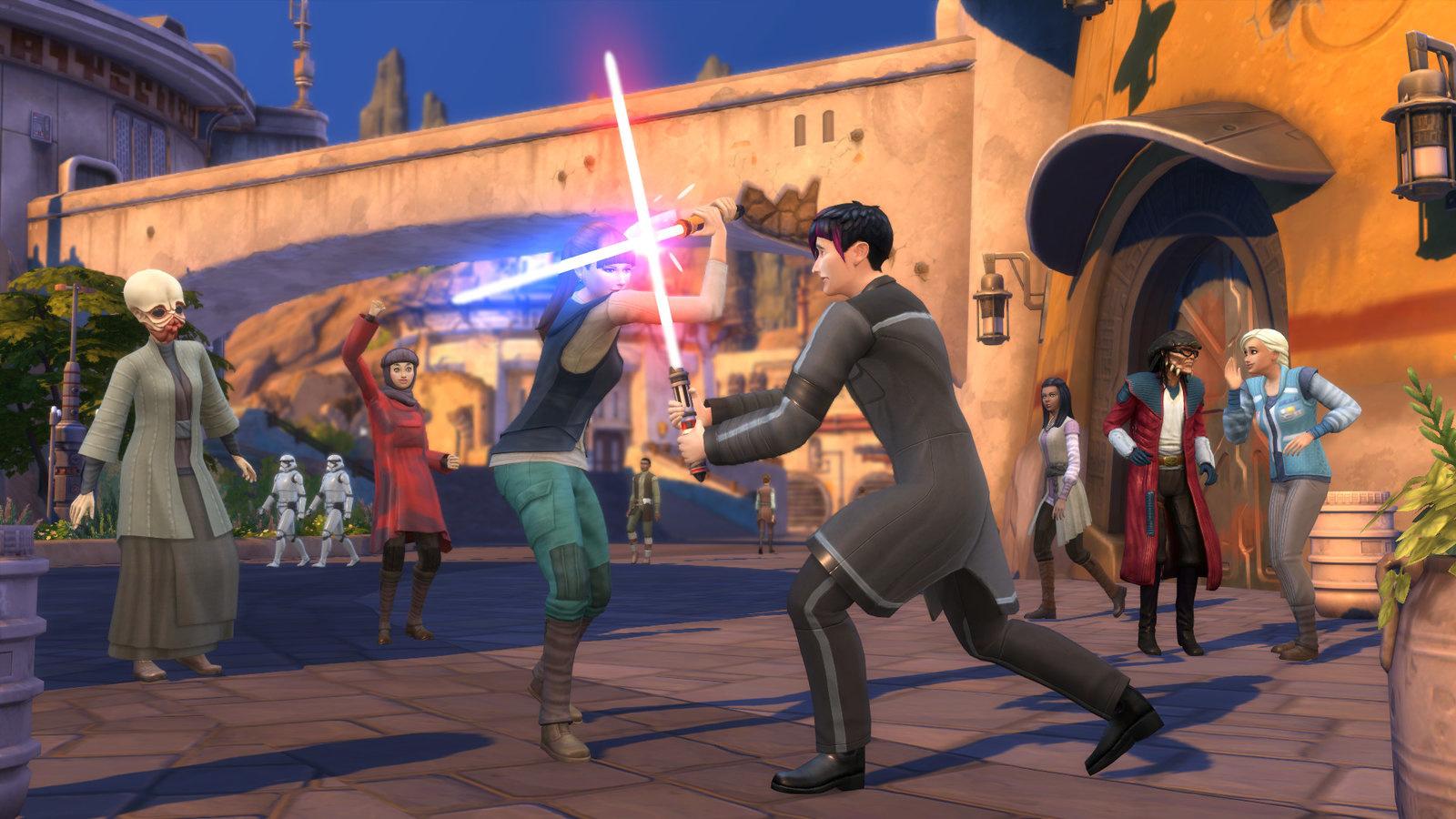 Produktbild Die Sims 4 + Star Wars: Reise nach Batuu Add-On (CIAB) Bundle 2 von 6